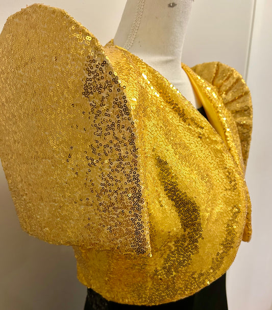 Gold Sequin Filipinana Bolero