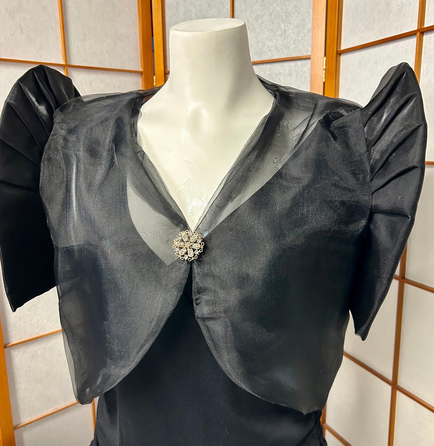 Basic Filipinana Bolero in Grey, Black, Red and SIlver