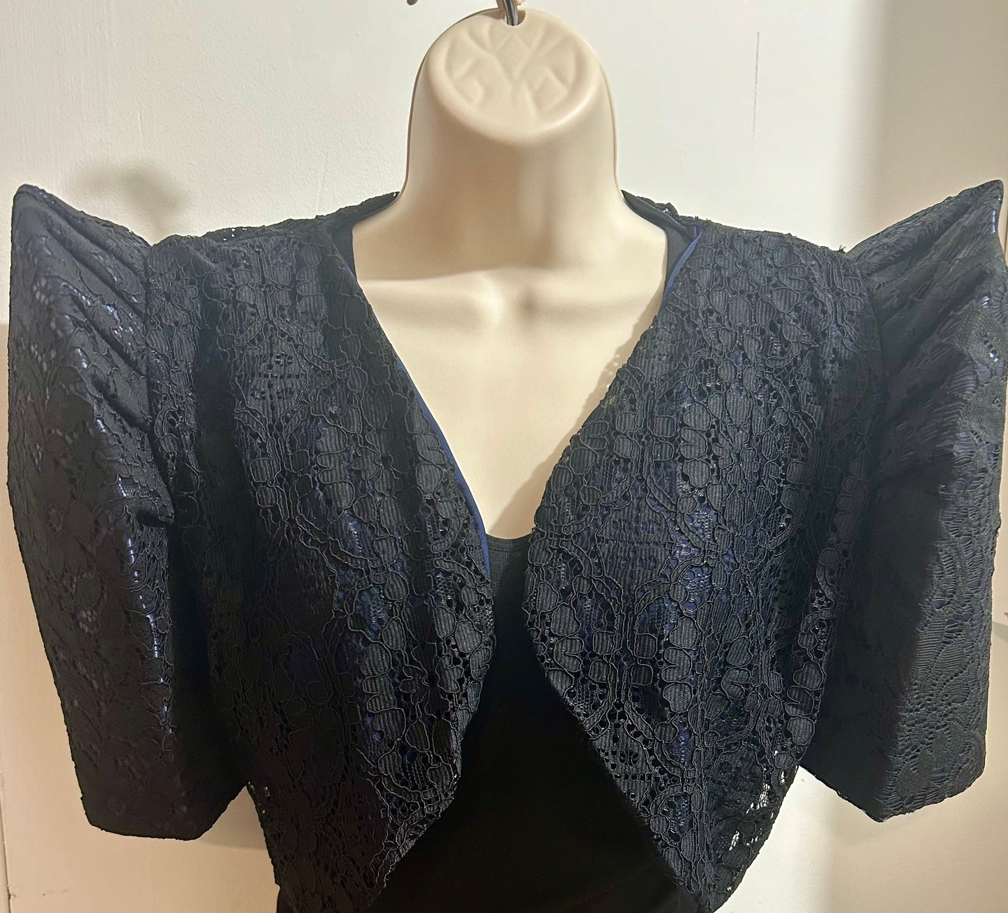 Black Lace Filipinana Bolero