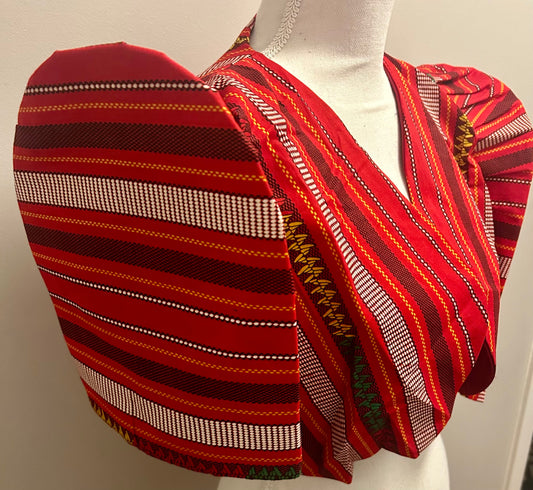 Red Ifugao Inspired Bolero (Plus Size)