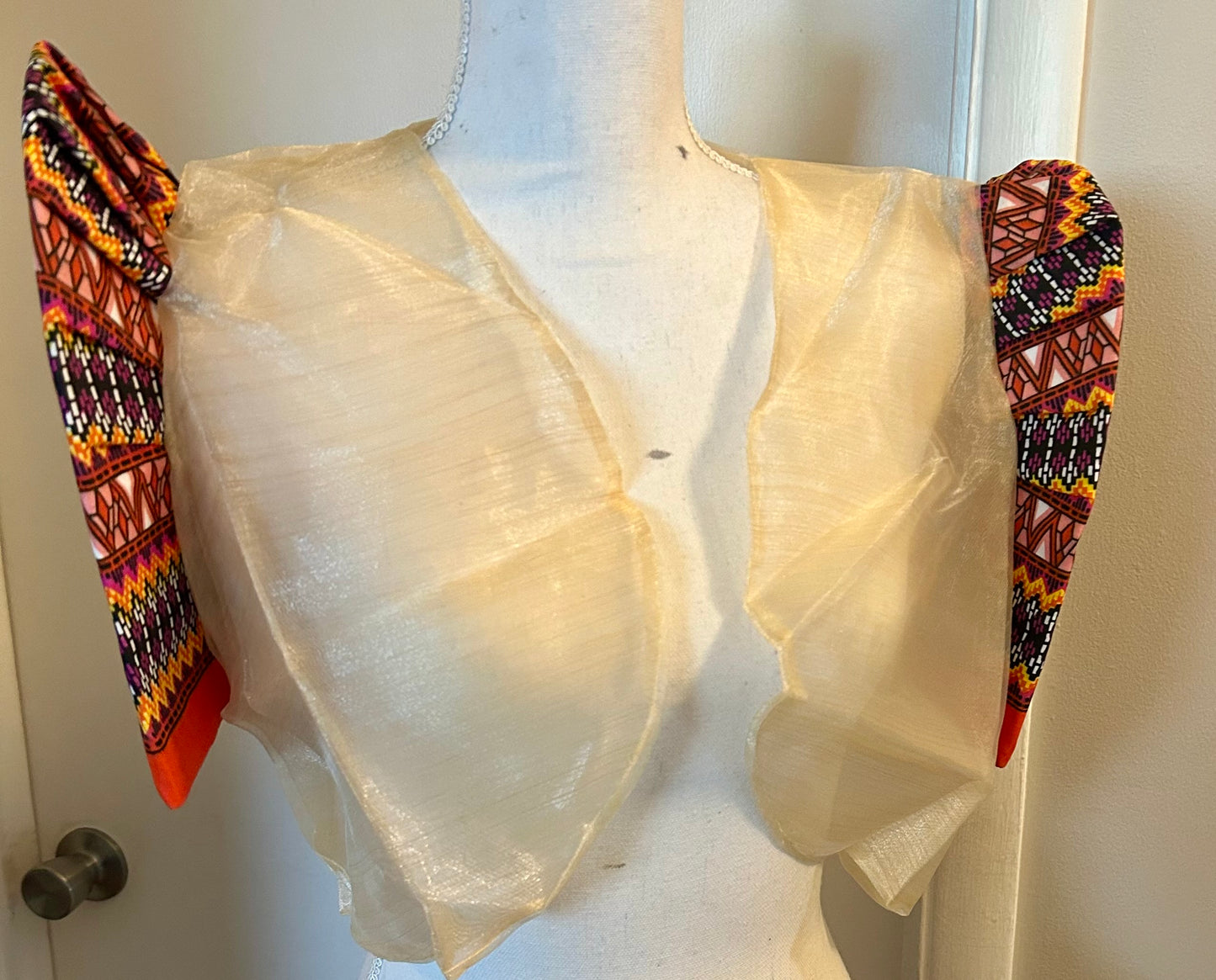 Modern Geometric and Pina Organza Filipinana Boleros